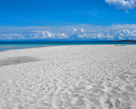 Sabbia bianca sulla spiaggia de La Pelosa